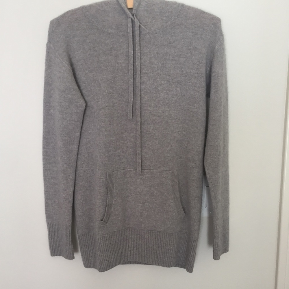 J.Crew hoodie 100 % cashmere sweater small